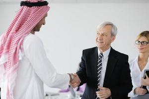 Arabic business man at meeting photo