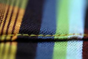 Colorful tablecloth view photo