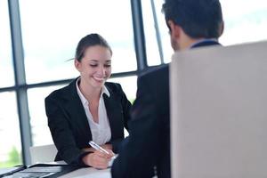 business people group in a meeting at office photo