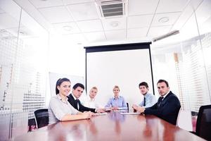 business people in a meeting at office photo