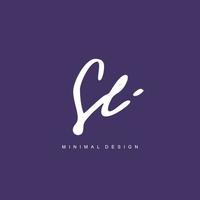 S E SE Initial handwriting or handwritten logo for identity. Logo with signature and hand drawn style. vector