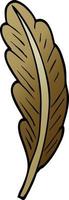 cartoon doodle bird feather vector