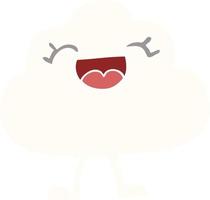 cartoon doodle expressive weather cloud vector