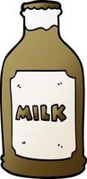 cartoon doodle chocolate milk vector