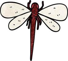 cartoon doodle huge insect vector