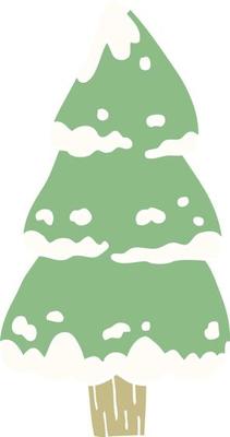 cartoon doodle pine trees