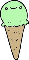 cartoon ice cream vector