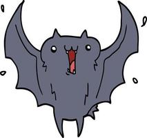 cartoon happy vampire bat vector