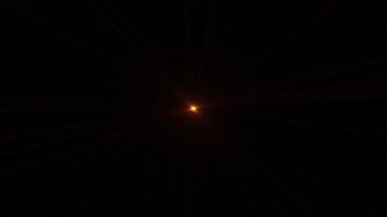 centro de bucle abstracto luz de bengalas ópticas rojas naranjas video