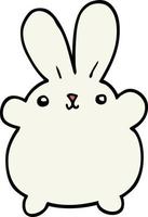 cute cartoon rabbit vector