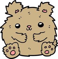 cute cartoon bear vector