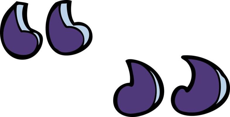cartoon quotation marks