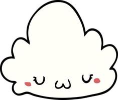 cute cartoon cloud vector