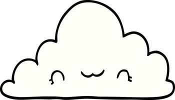 cute cartoon cloud vector