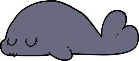 cute cartoon seal vector