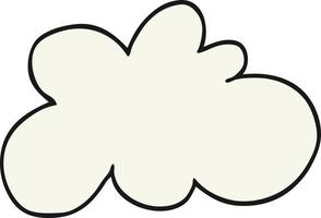 símbolo de nube decorativa de dibujos animados vector
