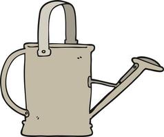 cartoon watering can vector