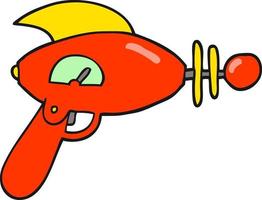 cartoon ray gun vector