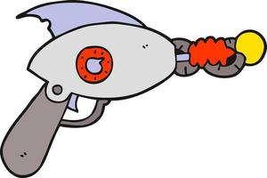 cartoon ray gun vector