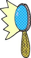 cartoon doodle magnifying glass vector