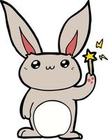 cute cartoon rabbit vector