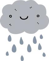 cute cartoon cloud vector