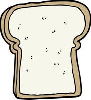 cartoon slice of bread vector