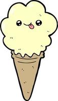 cartoon ice cream vector