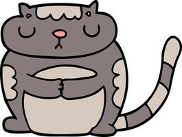 cute cartoon cat vector