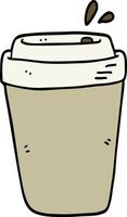 cartoon coffee cup vector