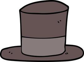 cartoon top hat vector