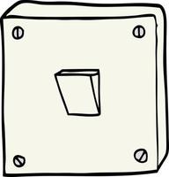 cartoon light switch vector