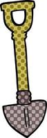 cartoon doodle spade vector