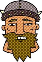 cartoon doodle angry warrior vector