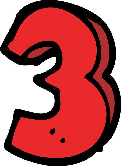 【k.k.】Drawing Numbers 3点SET cartoon-doodle-number-3-free-