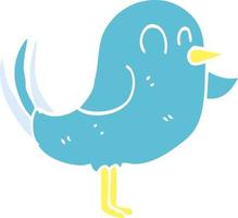 cartoon doodle bird pointing vector