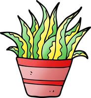 cartoon doodle plant vector
