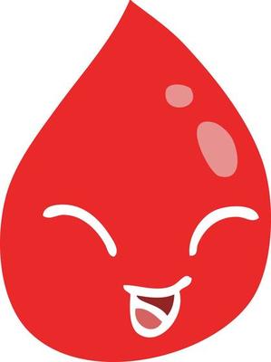 cartoon doodle blood drop