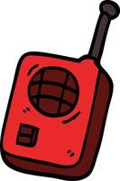 cartoon doodle walkie talkie vector