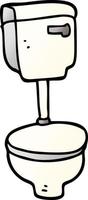 cartoon doodle closed toilet vector