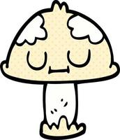 cartoon doodle cute mushroom vector