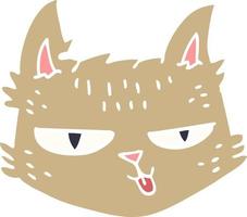 cartoon doodle happy cat vector