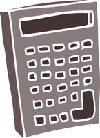 cartoon doodle of a calculator vector