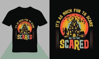 diseño de camiseta de tipografía de cita de feliz halloween vector