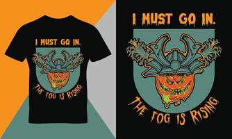 Happy Halloween quote typography tshirt design vector