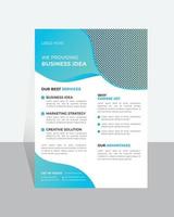 Modern business flyer template for corporate agency, marketing, promotion, services vector