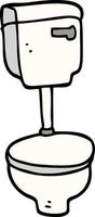 cartoon doodle closed toilet vector