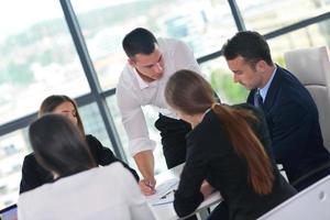 business people group in a meeting at office photo