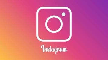 diseño del logo de instagram en el fondo. vector