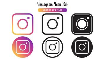 Set design of Instagram logo. vector